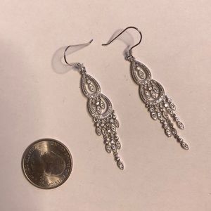 Gorgeous silver dangly earrings